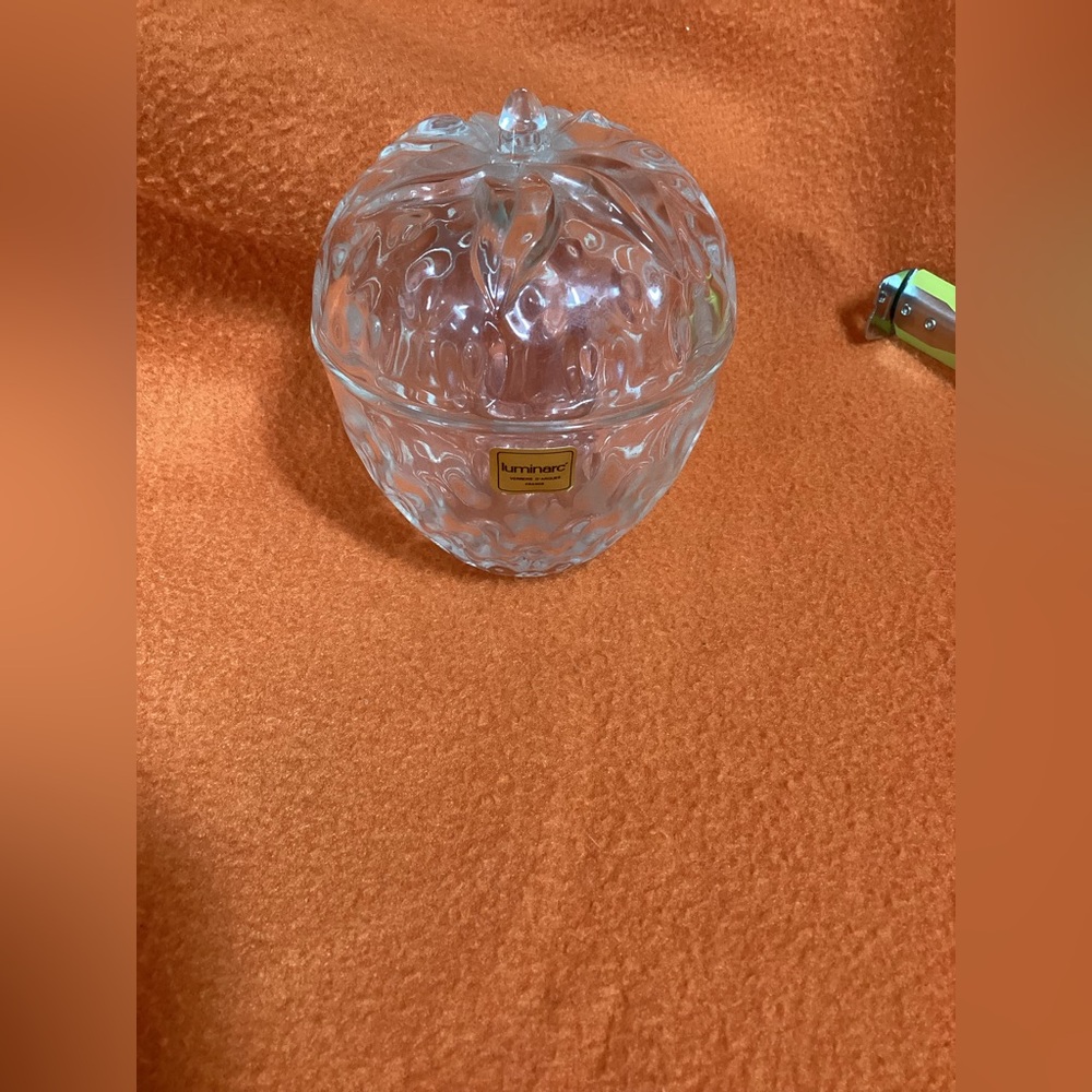 Strawberry candy dish